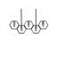 Arago 5 - Light Black Geometric Pendant