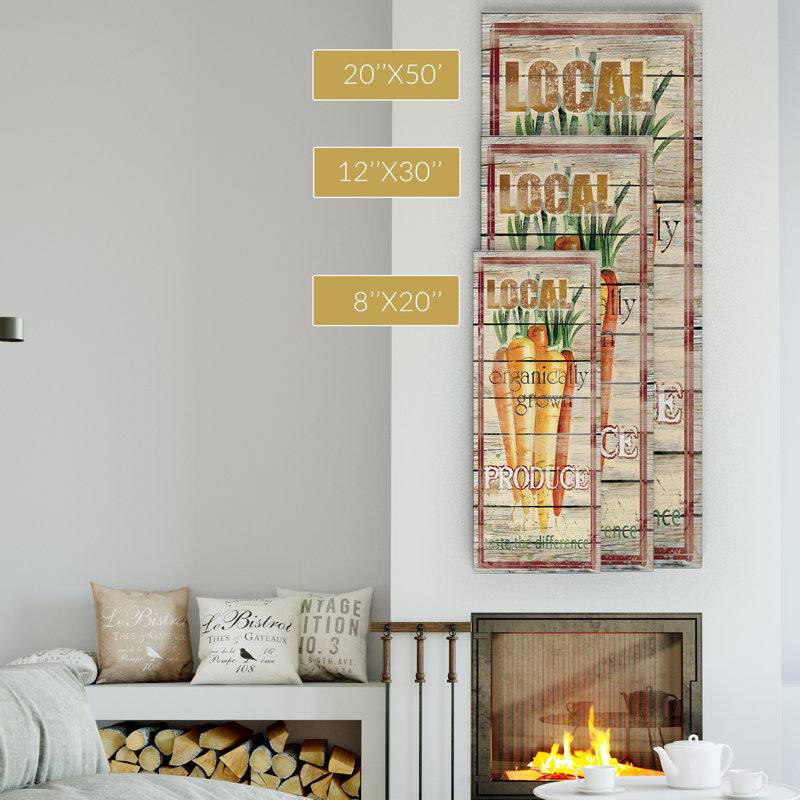 Publicité sur toile, H 12 po x l 30 po x P 1,5 po