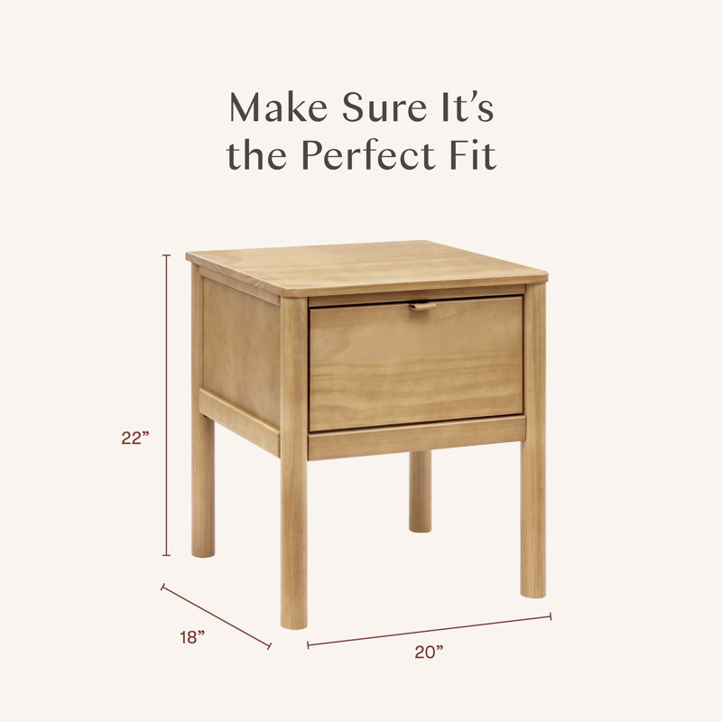 Bondi Assembled Nightstand, Honey