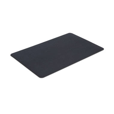 Evideco Outdoor Runner Mat Scraper Front Door Mat PVC Non-Slip Backing 48x18 Black