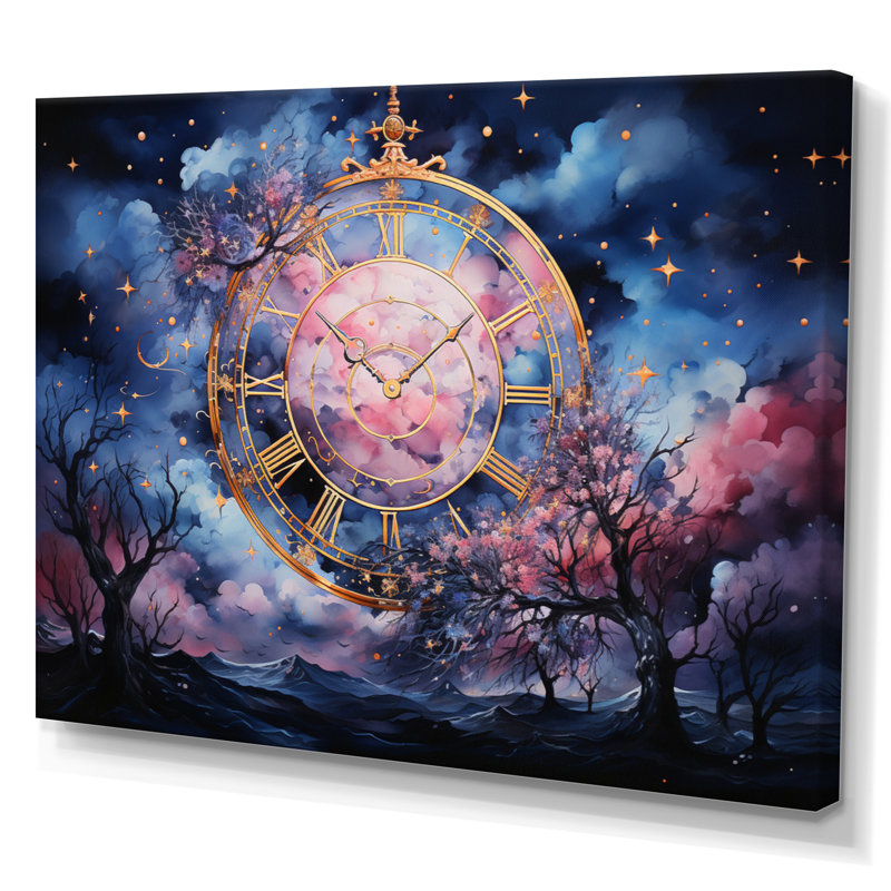 Astrologie étoilée d'oracle I, reproduction d'art sur toile, H 24 po x l 32 po x P 1 po, Toile tendue