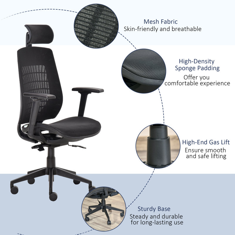 Attis Mesh Task Chair with Headrest