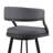 Dehn Modern Swivel Counter or Bar Height Barstool with Open Back and Footrest in Metal and Faux Leather-94331458-94331459-88365924