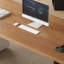 Bureau rectangulaire brun et blanc en bois massif avec 3 tiroirs-1673257360-1820391856