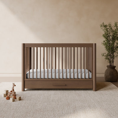 Malta 5-in-1 Convertible Crib with Drawer and Toddler Guardrail