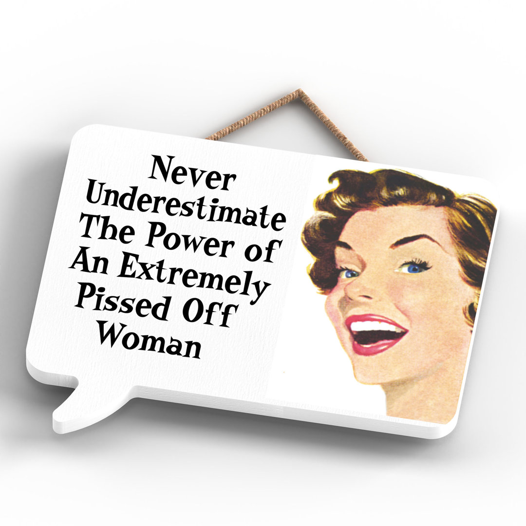 Pinup Never Underestimate Wall Décor