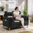 George 47’’ Chenille Tufted Loveseat Sofa With 2 Pillows And Storage Pockets Couches-945367723
