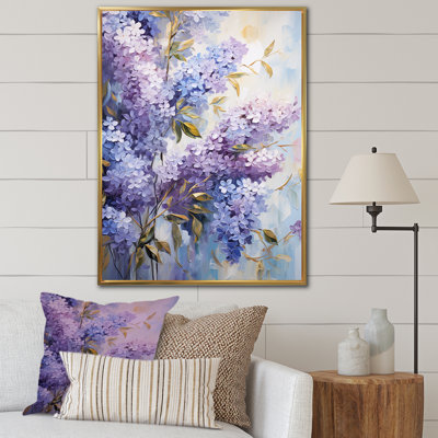 Lilas mauve et mauve en fleurs - art mural lilas
