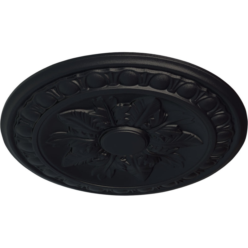 Médaillon de plafond Endurathane Luton, P 15 3/4 po x P 5/8 po (convient aux auvents jusqu'à 1 1/8 po), sou de cuivre peint à la main