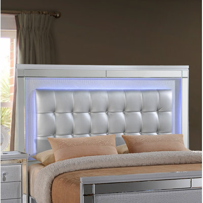 Sherley Vegan Leather Platform Bed