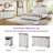 Quan Farmhouse Nightstand With Charging Station, White-1820739949-1820739948