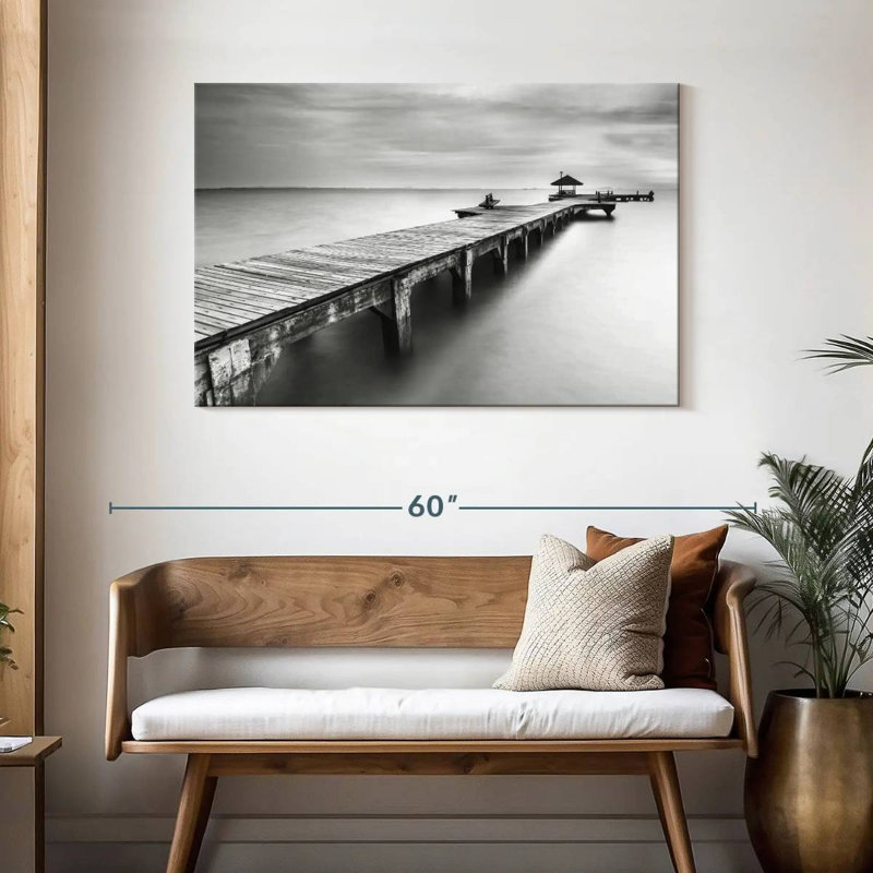 Monochrome beach dock Aletra, H 30 po x l 45 po