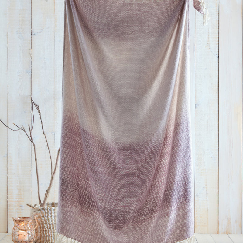 Hunsicker Throw Blanket, Mauve