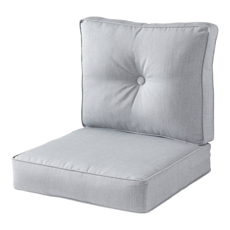 Coussin de siège pour chaise d'extérieur Royzell Sunbrella, Toile granit
