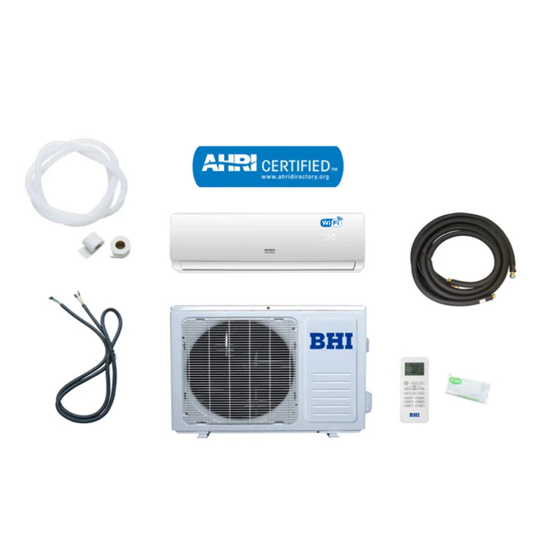 12000 BTU Ductless Mini Split Air Conditioner with Heater and Remote and WiFi Control, 230