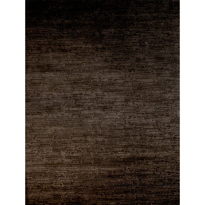 Hand Knotted Area Rug in Brown