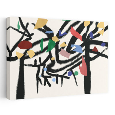 Abstract Colorful Trees Abstract Modern Landscape Nature Wall Art Print
