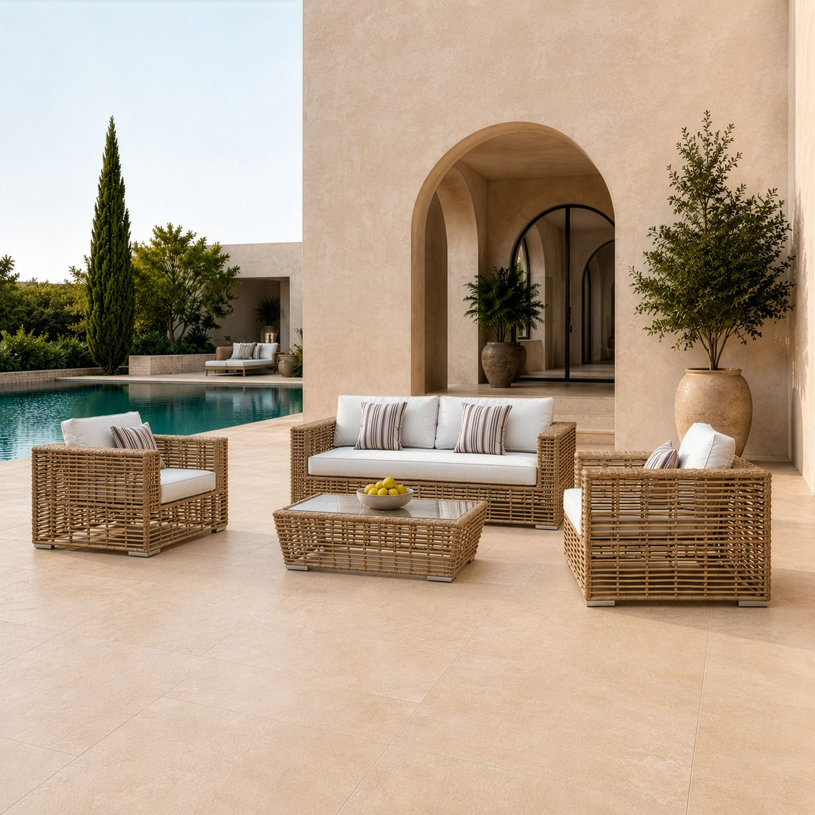GEMMA 77" Patio Sofa