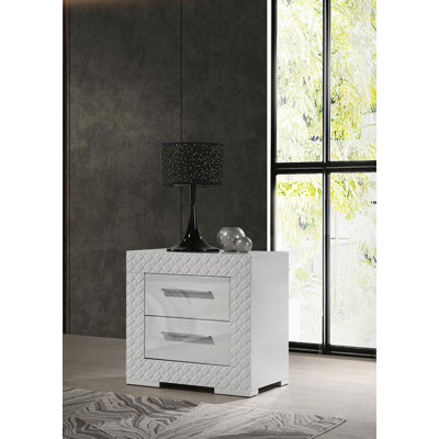 Table de chevet 2 tiroirs Nydirah