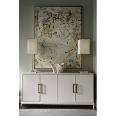 Stuart Credenza with Wallpaper