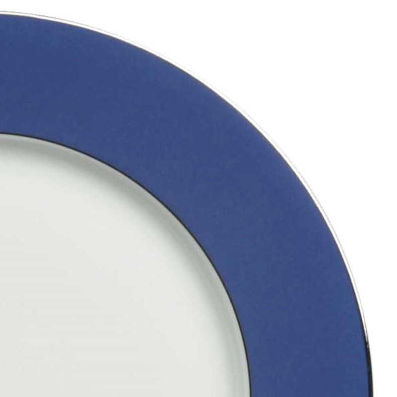 30cm Bone China Dinner Plate, Blue