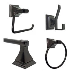 Black Oil Rubbed Bronze Bathroom Accessories Set Bath Hardware Towel Bar  S015