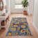 Tapis intérieur / extérieur à motif floral Isalia