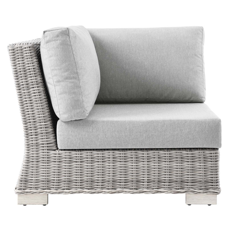 Chaise de coin d'extérieur Modway Conway, gris