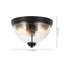 Plafonnier encastré 2 lumières RibbedLume 