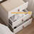 Functional Makeup Vanity Built-in Mirror Organized Storage Drawers Rolling Stool--Arrtle Furniture