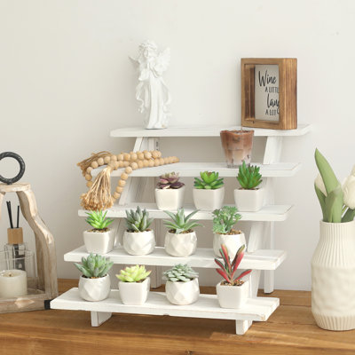 5 Tier Wooden Rustic Cupcake Stand For 30 Cupcakes, Stepped Wood Display Stand For Weddings, Tiered Party Table Display Riser For Food , Dessert, Cookie, Decor, Craft Show, Burnt