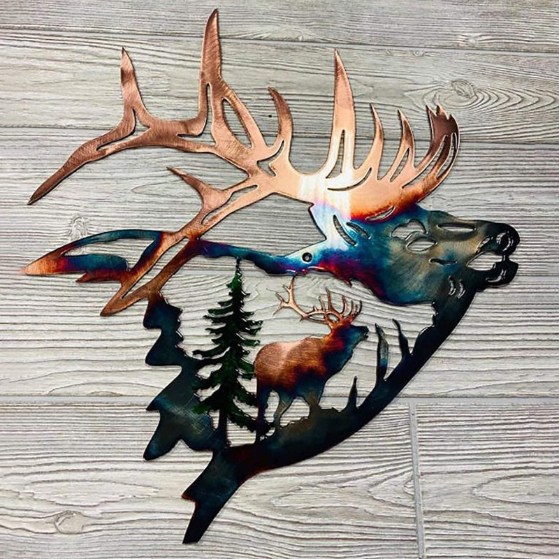 Rustic Wall Decor on Wrought Iron