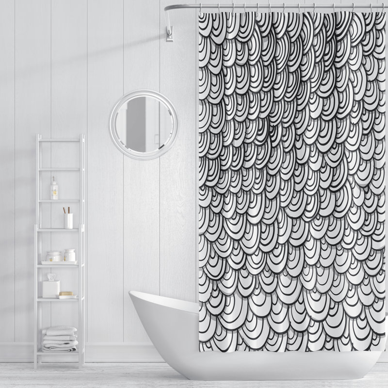 Rideau de douche 1 pièce, H 72 po x l 70 po