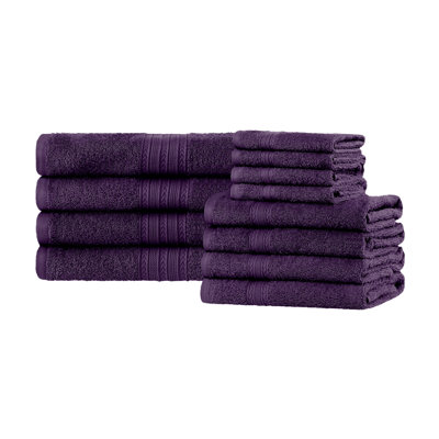 Hannu 12-Piece Sustainable Cotton Towel Set