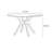 Nordic style modern round dining table.-107123679