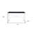 47" Black and Silver Writing Desk