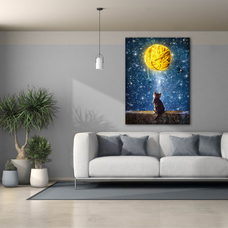 «A Yarn Of Moon» par Diogo Verissimo, H 54 po x l 40 po x P 1,5 po