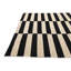 Tapis noir et blanc 3x5 Ponce