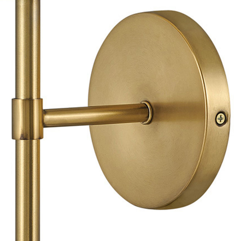 Adneta 1-Light Dimmable Wallchiere, Laiton héritage