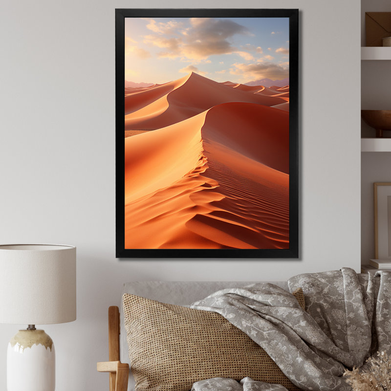 Kennley Égypte - Sables mystiques I - Impression, H 32 po x l 24 po x P 1 po, Cadre photo noir