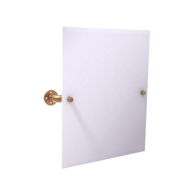 Bayer Flat Wall Mirror, Brushed Bronze, 21" x 29.5"