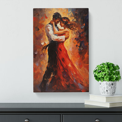 Ballroom Dancing Expressionism - Wrapped Canvas