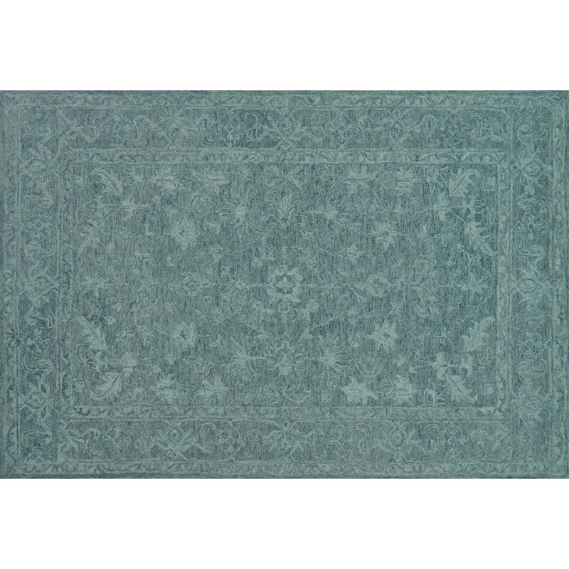 Darryl Wool Floral Indoor Rug, Rectangle 5' x 7'6"