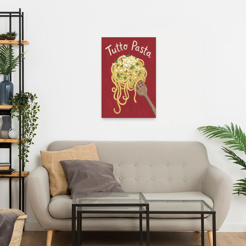«Rustic Italian Pasta», reproduction d'art murale contemporaine, 24" H x 16" W