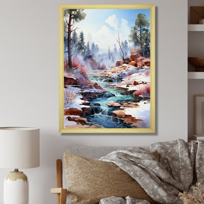 Geyser Winter Scenery I sur toile