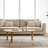 Oak Wood Free Form Coffee Table For Living Room Décor
