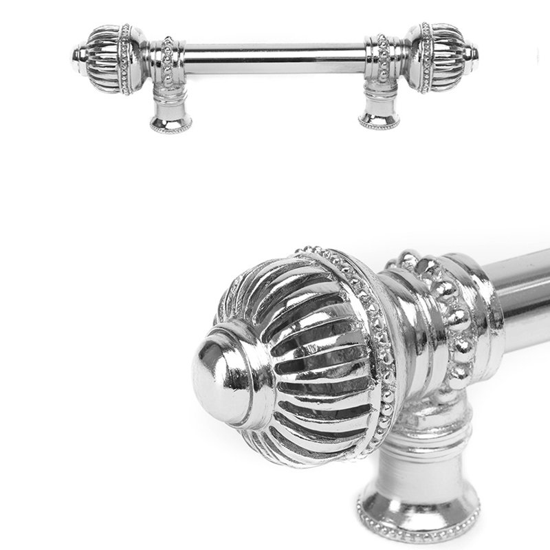 Cage à cricket avec grand faîteau à poignée longue 5/8 po, 6", Chrome