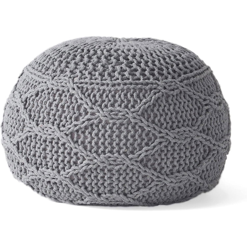 Fauteuil à billes Malibu Pouf, Laine grise