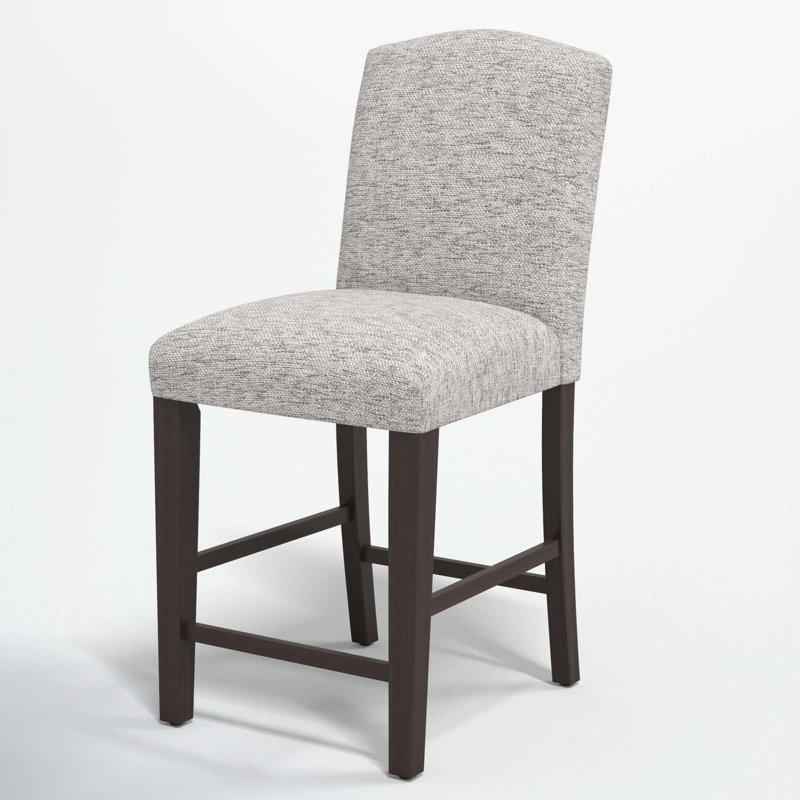 Tabouret de bar et de comptoir April, Tabouret de comptoir (siège d'une hauteur de 26 p, Tweed Sustain® brume Milsap