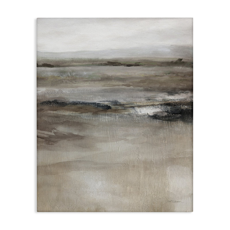 "Brown Desert Abstraction Floater", art mural par Carol Robinson, H 48 po x l 36 po x P 1,5 po